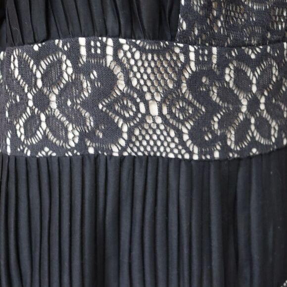 ECI New York Black and White Square Neck Midi Dress Party Guest Dress 12 - Picture 5 of 12